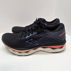 Mizuno Wave Sky 6 Black/Quicksilver‎ Women's Athletic Running Sneakers Size 6.5